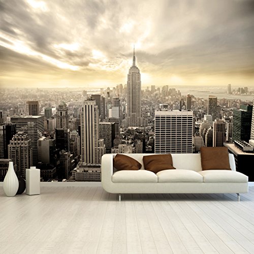 Fototapete Shining Manhattan 366x254 cm Tapete Skyline USA New York deco.deals, Kleisterbürste / Quast:Tapete ohne Kleisterbürste