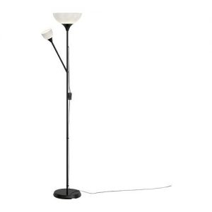 IKEA Stehlampe Deckenfluter “NOT” Leseleuchte Leselampe – 176 cm hoch – atmosphärische Standleuchte – in SCHWARZ