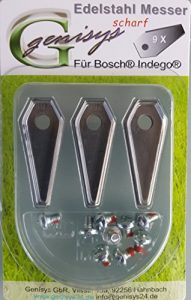 9 Ersatzmesser “scharf” für Indego Mähroboter von Bosch