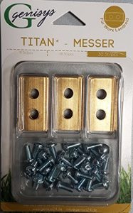 30 TITAN Ersatz-Messer -Klingen & Schrauben für die Landroid® Mähroboter von Worx TOP Qualität