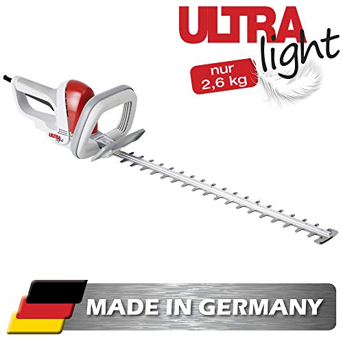 IKRA Elektro Heckenschere Ultralight FHS 1555 550W Schnittlänge 55cm Made in Germany 2,6kg
